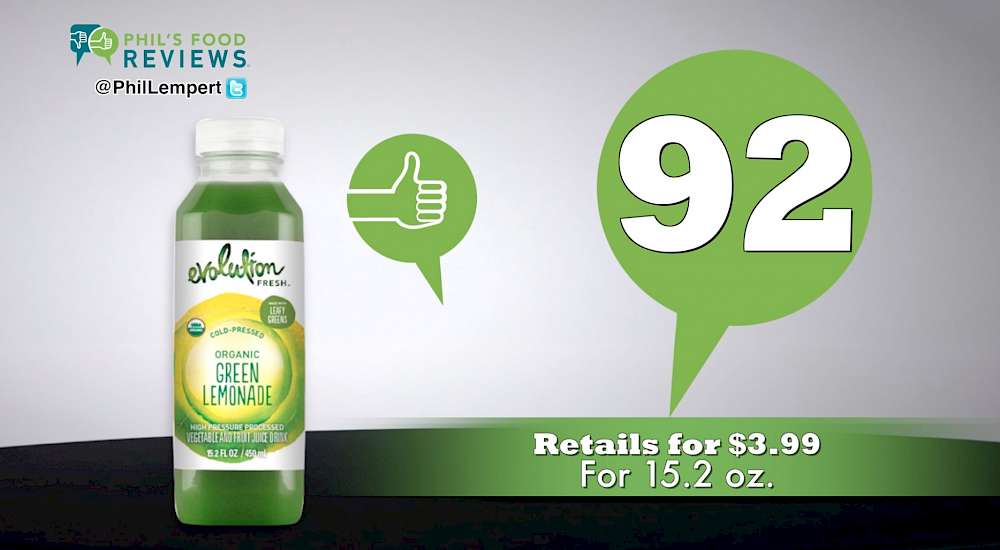Evolution Fresh Organic Green Lemonade is a HIT!