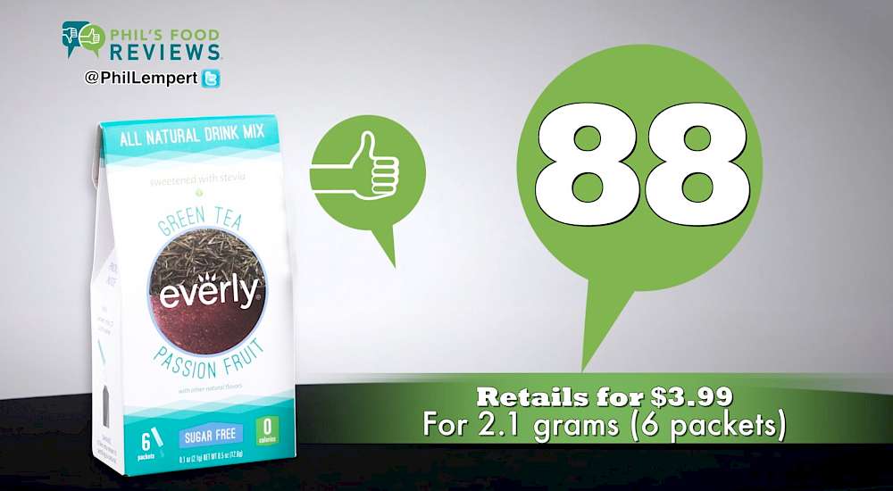 Everly All Natural Drink Mix Green Tea Passion Fruit is a HIT!