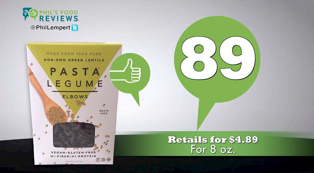 Pasta Legume 100% Lentil Pasta Elbows is a HIT!