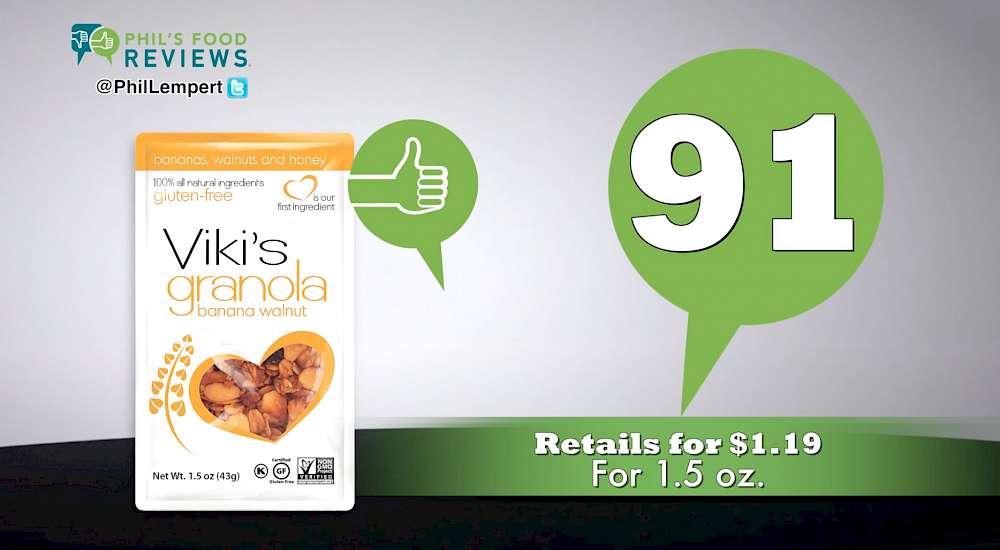 Viki's Granola Banana Walnut Snack Packs is a HIT!