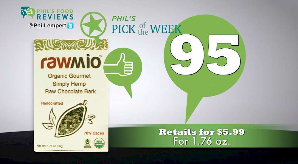 Rawmio Gourmet Raw Chocolate Bark Simply Hemp is a HIT!