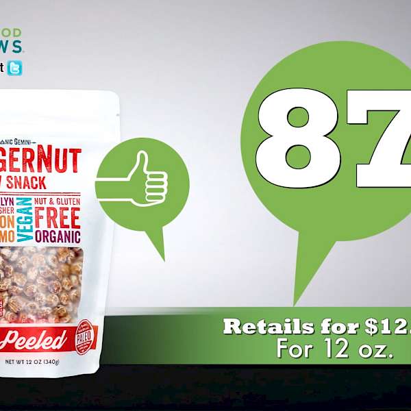 Organic Gemini Peeled TigerNut Raw Snack Original is a HIT!