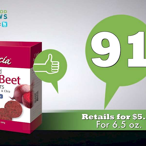RW Garcia 3 Seed Gluten Free Crackers Sweet Beet is a HIT!