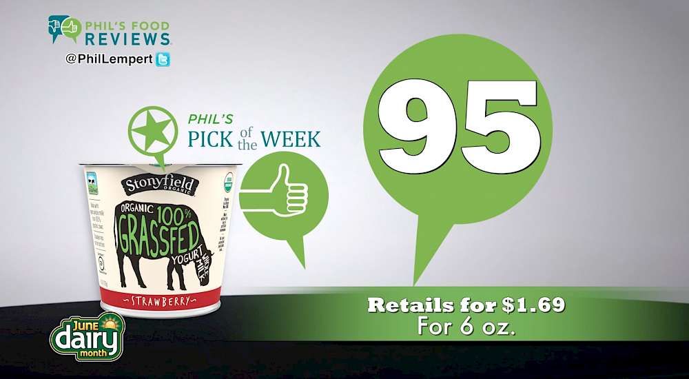 Stonyfield Organic 100% Grassfed Whole Milk Yogurt Strawberry is MY PICK OF THE WEEK!