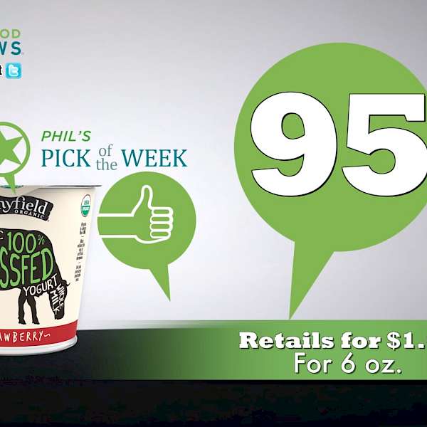 Stonyfield Organic 100% Grassfed Whole Milk Yogurt Strawberry is MY PICK OF THE WEEK!