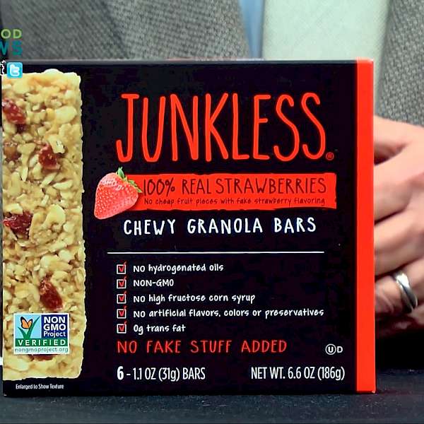 Junkless Chewy Granola Bar 100% Real Strawberries is a HIT!