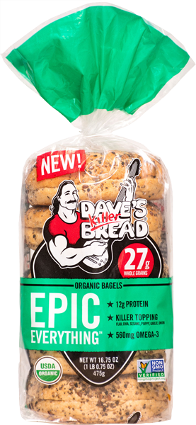 Dave's Killer Bread Organic Bagels Epic Everything