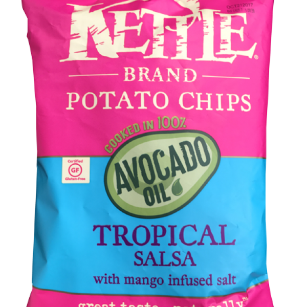 Kettle Potato Chips Tropical Salsa with Mango Infused Salt