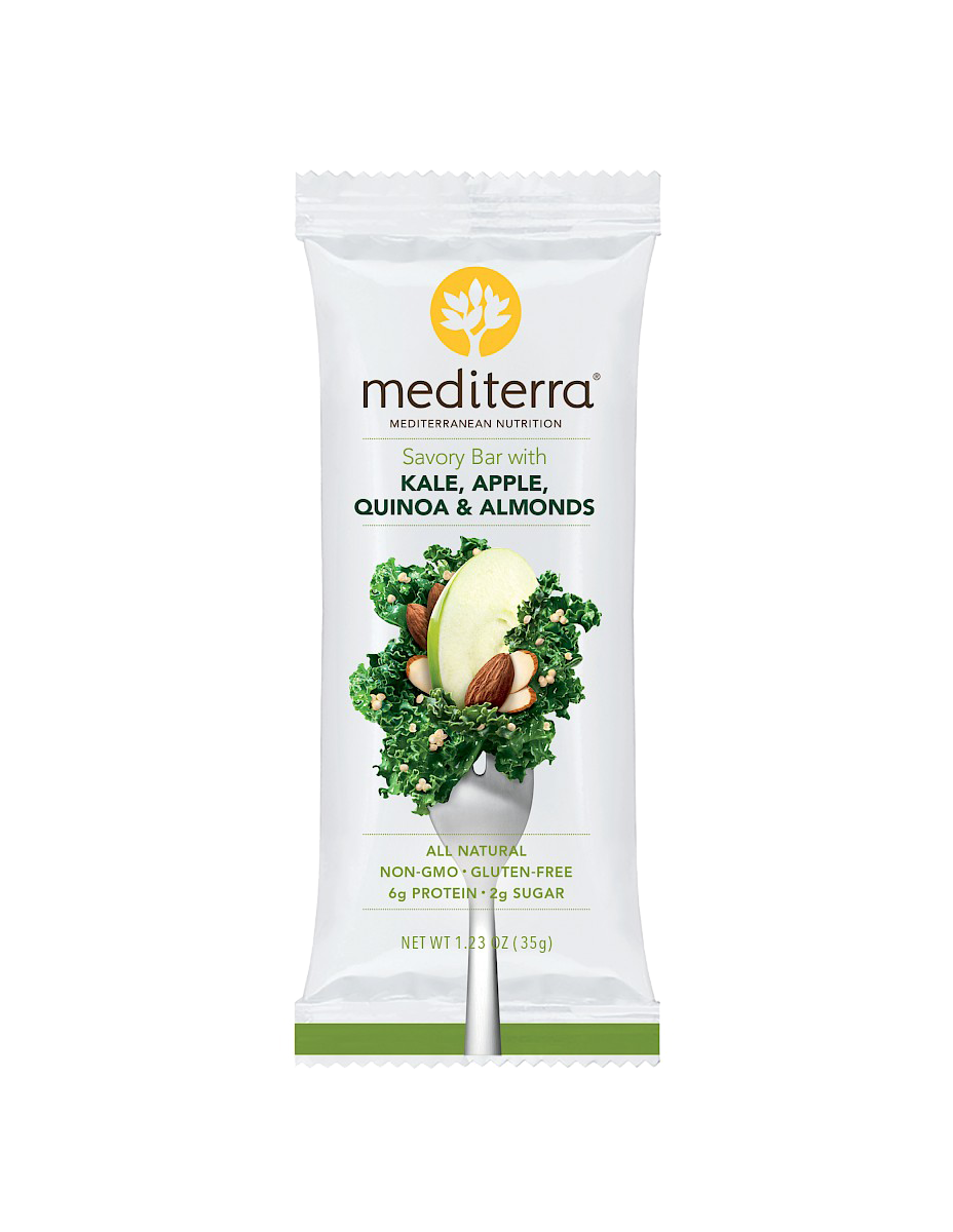 mediterra Savory Bar Kale, apple, quinoa and almonds