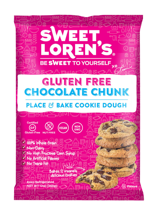 Sweet Loren's Gluten Free Place & Bake Cookie Dough Chocolate Chunk