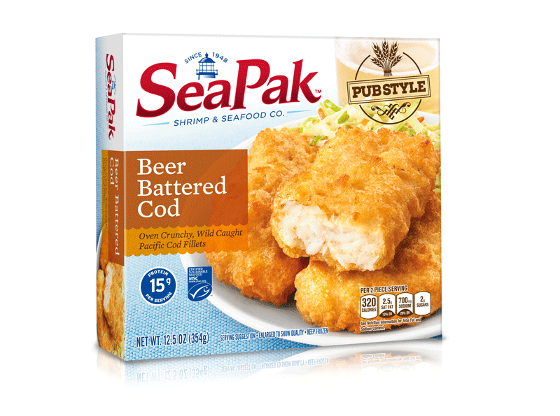 SeaPak Shrimp & Seafood Company Pub Style Beer Battered Cod