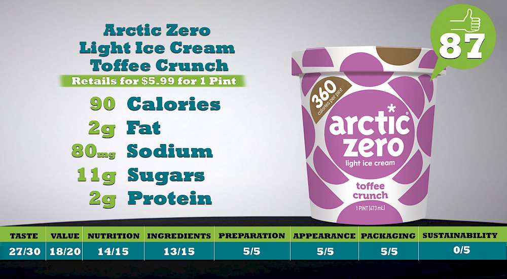 Arctic Zero Light Ice Cream Toffee Crunch