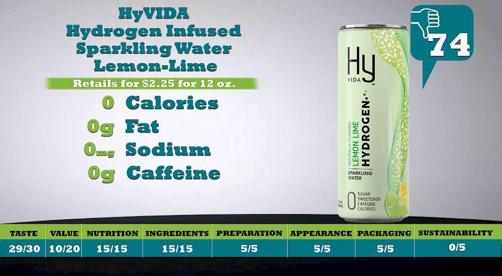 HyVIDA Hydrogen Infused Sparkling Water Lemon-Lime