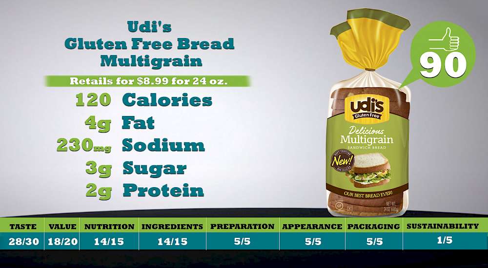 Udi's Gluten Free Bread Multigrain