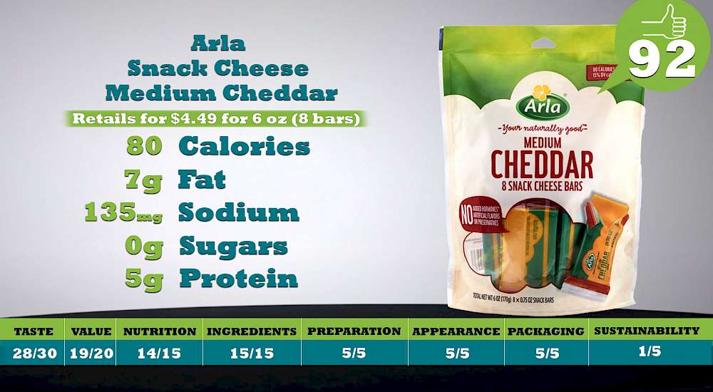 Arla Snack Cheese Medium Cheddar