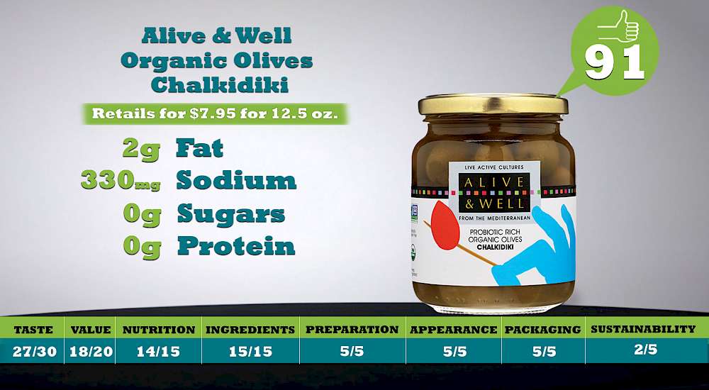 Alive & Well Organic Olives Chalkidiki