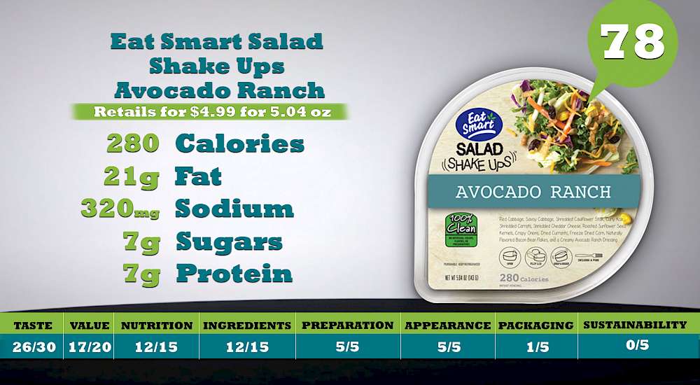 Eat Smart Salad Shake Ups Avocado Ranch