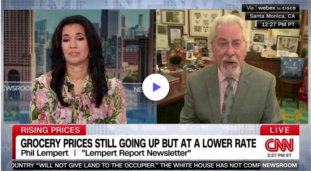 CNN (VIDEO) Grocery Prices Still Going Up