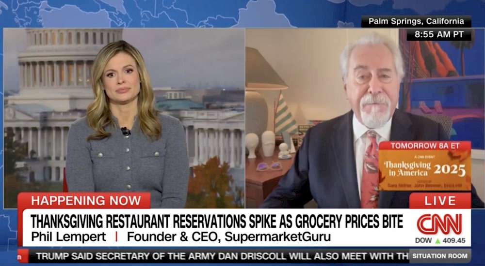 CNN (VIDEO) Thanksgiving Restaurant Reservations Spike As Grocery Prices Bite