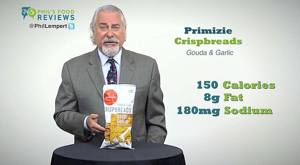 Primizie Crispbreads Smoked Dutch Gouda & Garlic