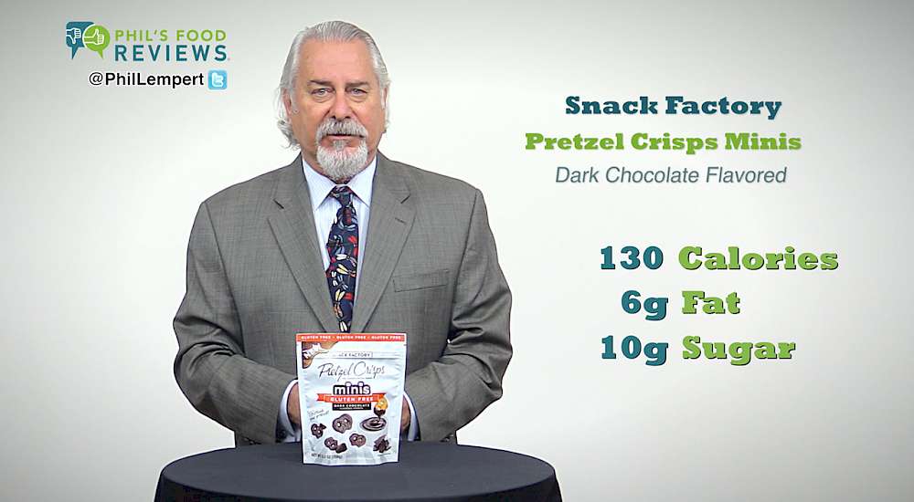 Snack Factory Pretzel Crisps Gluten Free Minis Dark Chocolate Flavored Crunch