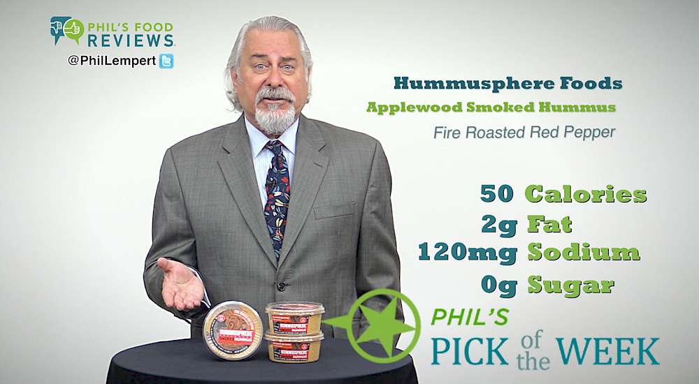 Hummusphere Foods Applewood Smoked Hummus Fire Roasted Red Pepper