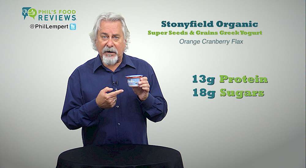 Stonyfield Organic Super Seeds & Grains Greek Yogurt Orange Cranberry Flax Seeds