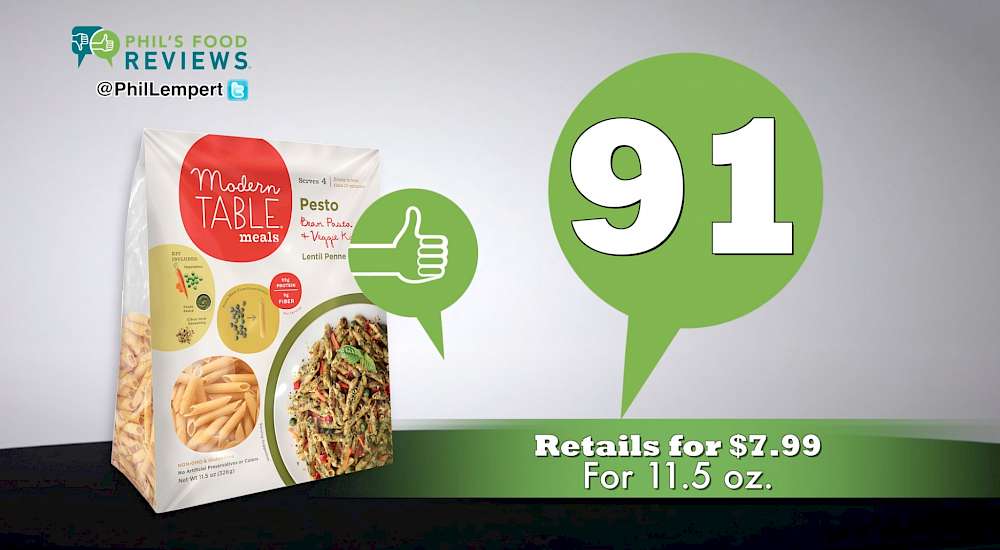Modern Table Meals Bean Pasta + Veggie Kit Pesto is a HIT